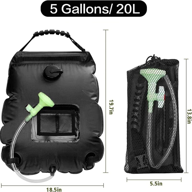 Kasvot Regadera Portatil de Camping, Bolsa de Ducha Portátil de