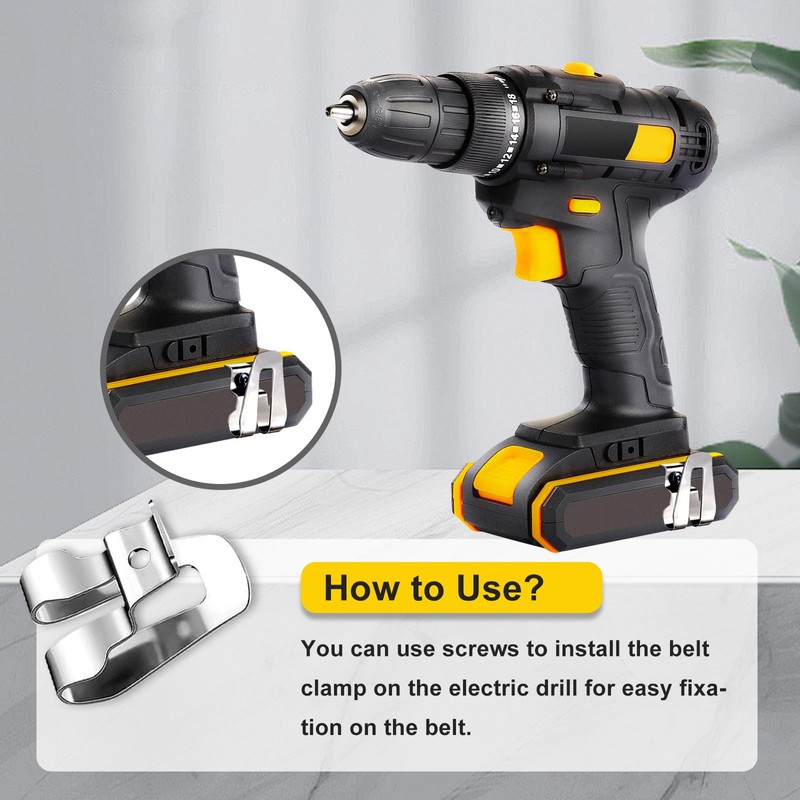 8PCS Belt Clip for Ryobi, Belt Hook with Screw for