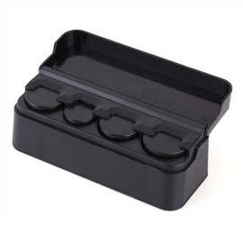 Aramox Monedero para Coche, Organizador de Cambio Universal, Dispensador de Dinero para Monedas, Negro