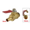 Sourcingmap 1/4" PT Male Thread to 8mm Hose Barb Red