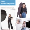 BOLLUMA 3x6m White Screen Background Photography Backdrop, 100% Cotton Muslin