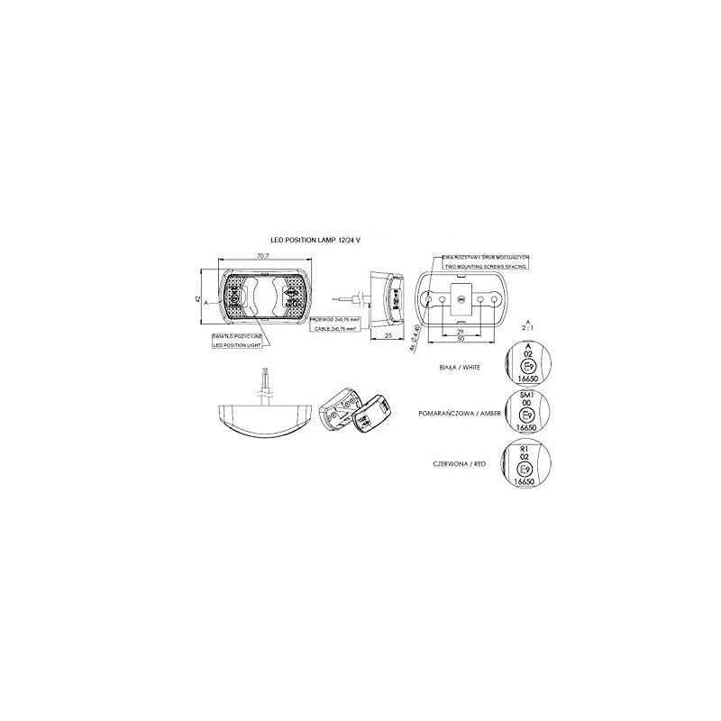 Web Truck Marker Light Marker Light Economy Set Outline Light
