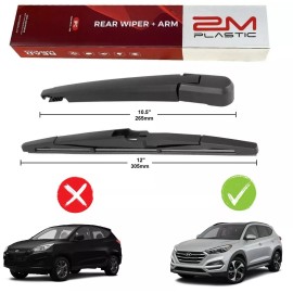 2MPLASTIC Rear Wiper Arm Blade For Hyundai Tucson 2016-2017 (New Version) Tucson 2018-2020