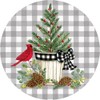 Cardinal Christmas Tree Suncatcher Made in The USA, 8 inch