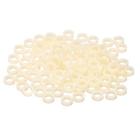 PATIKIL M5 Round ABS Spacers Washer Heavy Duty Spacers Never Rust, 240 Pcs 5.5mm ID, 9mm OD, 3mm Length Without Threaded,Switch and Receptacle Spacers Hardware for M5 Screws