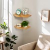 Corner Wall Shelves, Corner Floating Shelves Set of 2 Solid