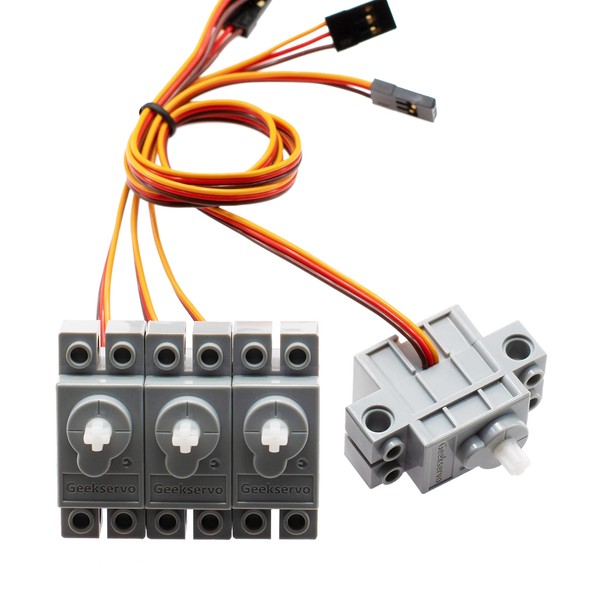 XICOOLEE Programmable Geekservo Compatible with Standard Building Blocks for Ardui