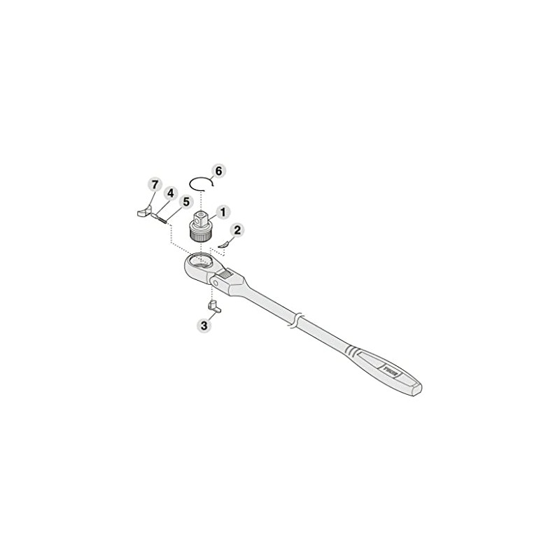 Tone Ratchet Handle Repair Kit RK-RH4FH 1/2-Inch (12.7-mm) Drive