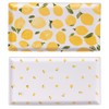 Set 4 Piatto rettangolare in porcellana 31,6x16,8 cm, limoni, Fruit