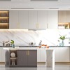 Asidrama 10 Pack 5 Inch(128mm) Brushed Gold Kitchen Cabinet Handles,