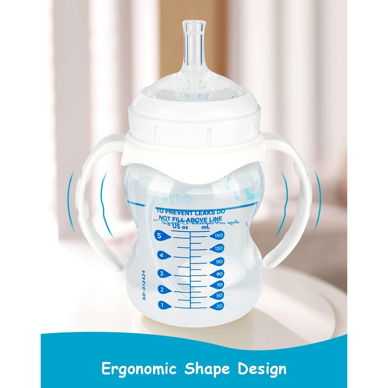Sippy Straw Cup Conversion Kit for Dr Browns Wide-Neck Baby