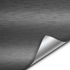 Dark Grey Brushed Titanium Metal 5 Feet x 1 Foot