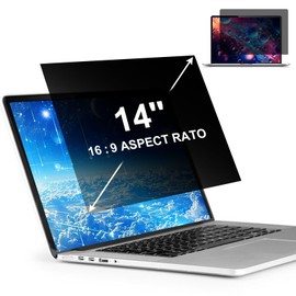 LILIONGTH 14 Inch 16:9 Laptop Privacy Screen Protector, Privacy Filter Screen Protector for 14 Inch Laptops, Anti-Peek and Glare Privacy Screen Protector for HP, Dell, ASUS