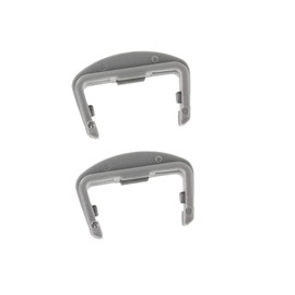 2 Plastic Front + 2 Rear Rail End Caps for Beko Dishwasher Basket (Full Set)