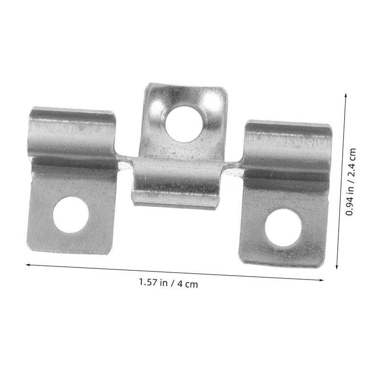 Tofficu 100pcs Stainless Steel Deck Fasteners Clips Deck Board Spacers