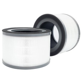 Getalong Vista 200 True HEPA Replacement Filter, Only Compatible with Vista 200 Air Purifier, 3-in-1 H13 True HEPA Replacement Filter, Vista 200-RF, Pack of 2