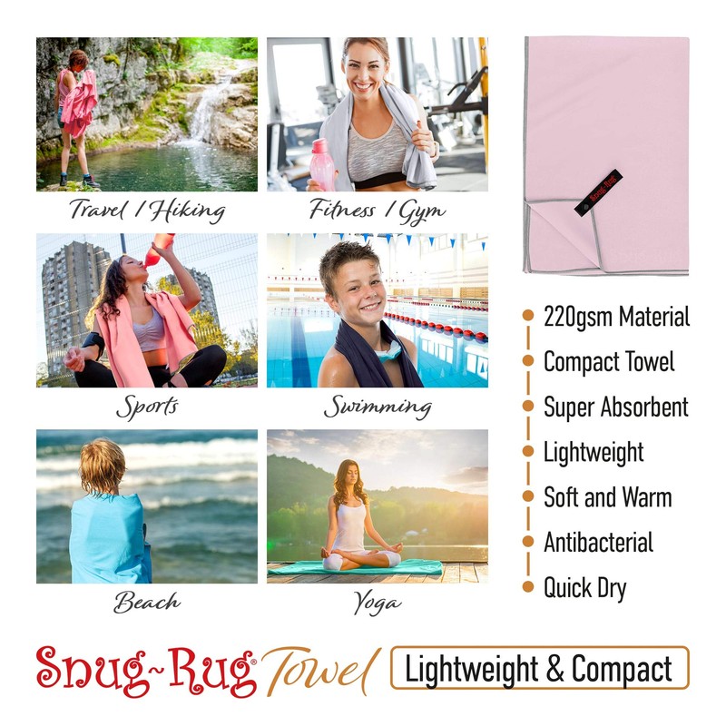 Snug Rug Microfibre Beach Towel Extra Large XL 200 x