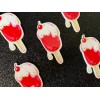 5pc. Ice Cream Cart, So Kawaii! Planar, Resin Popsicle, Flatback,