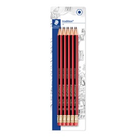 Staedtler Tradition HB Pencils with Eraser Pack of 10 Blister Card