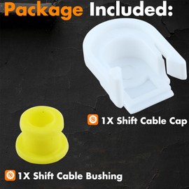 MEMOEO Transmission Shifter Cable Bushing with Cap KV6Z-7K340-A,DG9Z-7S004-A Compatible with Ford Edge 2015-2018, Fusion 2013-2016, Escape 2013-2019, Transit Connect 2013-2021,C-Max
