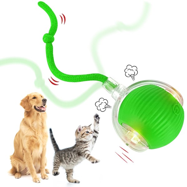 Yozexin Chewie Viral Interactive Cat Dog Smart Ball Toy, 360°