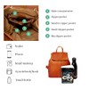 Woodland Leathers Genuine Leather anti theft backpack for women, Medium