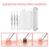 14 Pcs Blackhead Remover Tool, Professional Pimple Popping Kit，Apply to