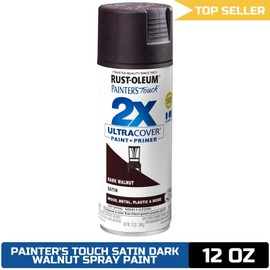 Rust-Oleum Painter's Touch 2X Ultra Cover Spray Paint 12oz Satin Dark Walnut