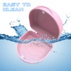 JJOVCE Retainer Case,Orthodontic Mouthguard Case Dental Retainer Case (Pink)
