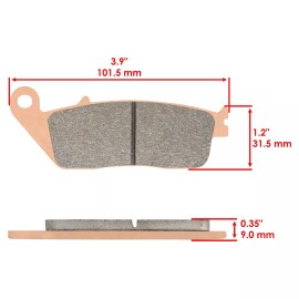 Caltric Front And Rear Brake Pads for Honda VTX1300C VTX1300R VTX1300S VTX1300T 2003-09