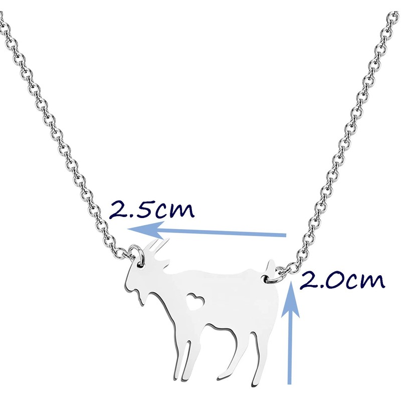 CHOORO Funny Goat Necklace Goat Lover Gift Goat Lady Jewelry
