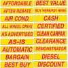 EZ Lettering Car Dealer Windshield Slogans 20 packs, Mix n