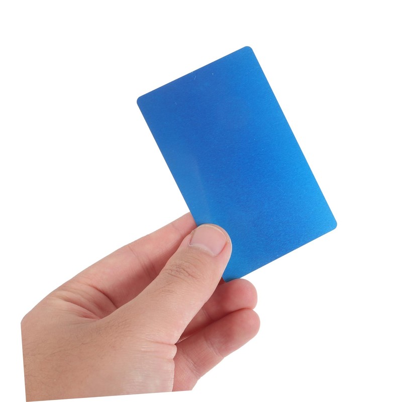 Tofficu 1set Blank Name Cards DIY Engraved Business Card Blanks