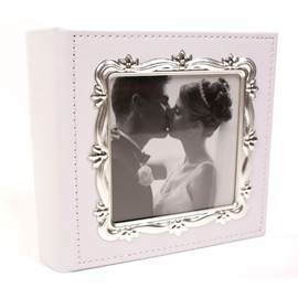 Joe Davies Deluxe Leather Effect White Wedding Day Album, Photo Size 6x4
