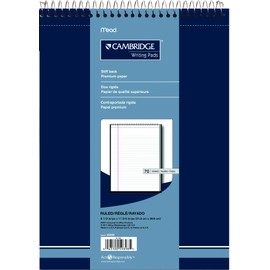 Cambridge Top-Coil Business Notebook, 8-1/2 X 11-3/4-Inch, 70 Sheets/140 Pages (59898)