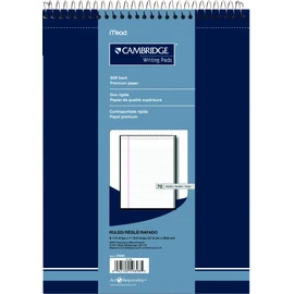 Cambridge Top-Coil Business Notebook, 8-1/2 X 11-3/4-Inch, 70 Sheets/140 Pages (59898)