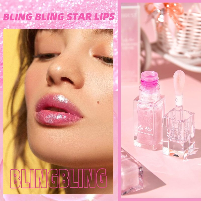 XTJXTJ Moisturizing Nourishing Color Changing Lip Oil, Hydrating Lip Glow