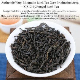 XIXICHA Rou Gui Cinnamon Oolong Tea Loose Leaf Da Hong Pao 4.23oz (120g) Wuyi Mountain Loose Leaf Tea Strong Cinnamon Fragrance Chinese Tea Roasted Ulong 特级大红袍 肉桂岩茶 武夷山肉桂 乌龙茶