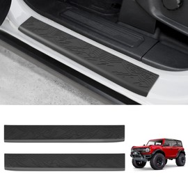 REFORM DESIGN Door Sill Guards Protectors Compatible with 2024 2023 2022 2021 Ford Bronco 2 Door, 2 PCS TPE Solid Door Edge Entry Cover Interior Accessories (‎for Bronco 2 Door)