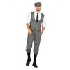 shoperama 20s Peaky Blinders Suit Knickerbocker Men's Costume Black and