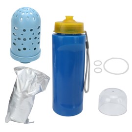 Filtered Water Bottle Outdoor Portable Water Bottle with Filter for Travel Hiking Backpacking Camping 750ml Blue
