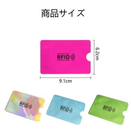 BRIIKPP Anti-Skimming Magnetic Card Case, Credit Card Case, IC Card, Interference, Privacy Protection, 10 Sheets (Random Color), 10 Colors