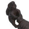 Rabbit with Carrot Door Stop Cast Iron Metal Rustic Doorstop
