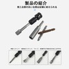 RuiMi 六角軸ソケットアダプター 電動スパナ多機能変換ヘッドジョイントロッド1/2回転1/4バッチヘッド汎用伸縮（ブラック）耐久性とファッション