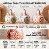 Yaroocvn Ceramic Chicken-Shaped Seasoning Jar, Kitchen Condiment Box with Spoon