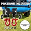 YIYITOOLS Front Demon Tow Hook Mounting Bracket with 3/4" Shackles