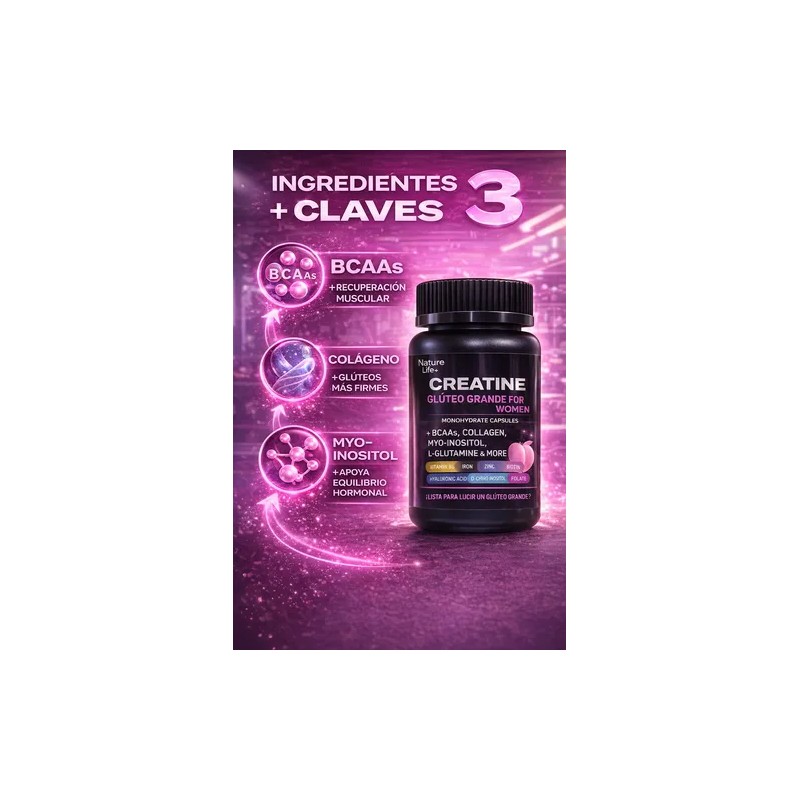 Creatina Para Mujeres Collagen, Myo-inositol, Vitamin D3