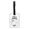 Gift Base Crazy Narwhal Lady Stars Visual Luggage Tag with