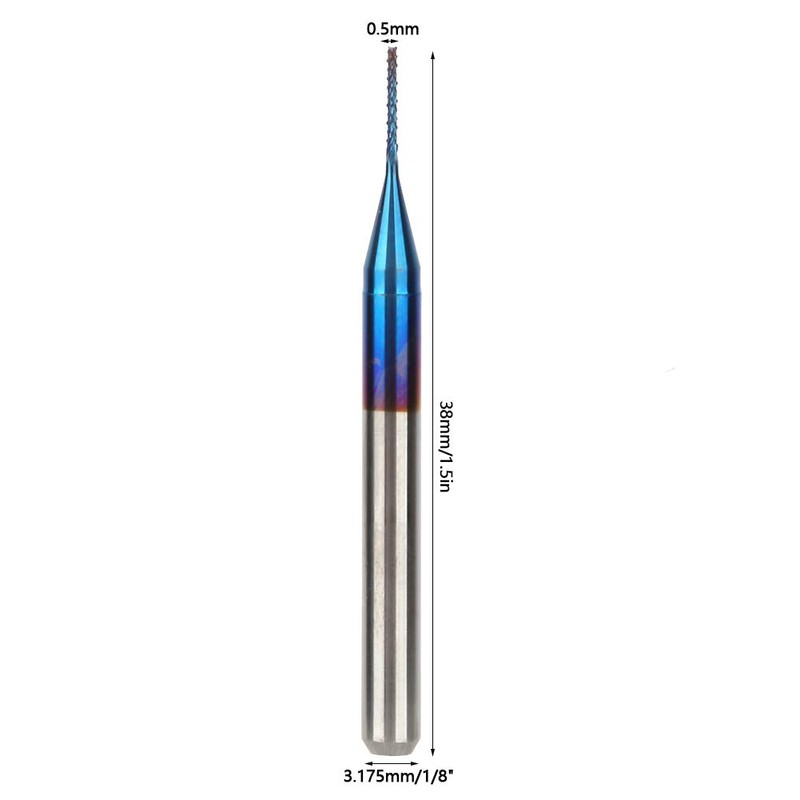 Blue Coated Strawberry Tip Tungsten Carbide Cutter Cone Engraving Machine