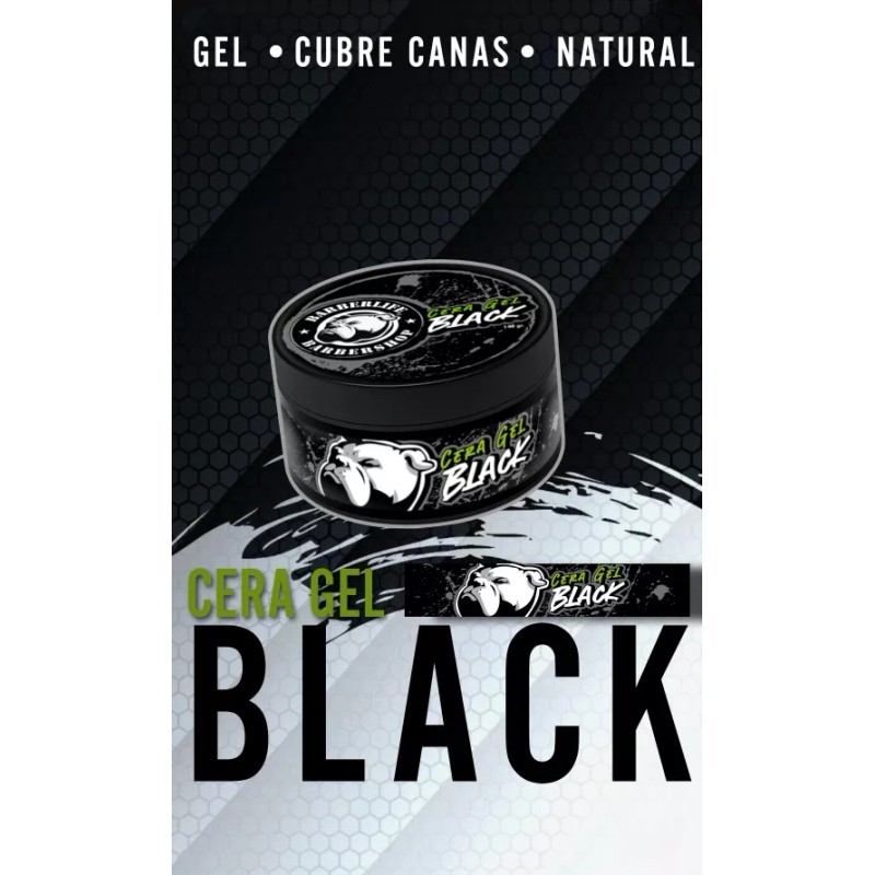 Barberlife 2 Cera Gel Black Cubre Y Pinta Canas Cabello